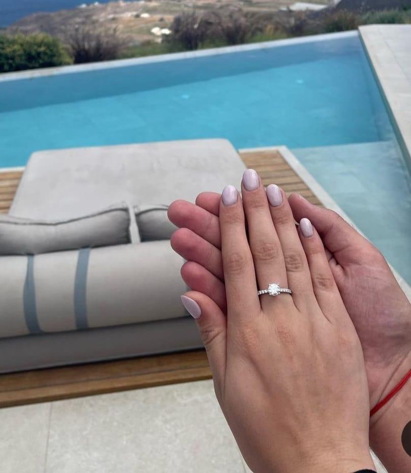 Maya's engagement ring